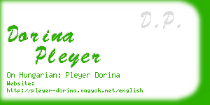 dorina pleyer business card